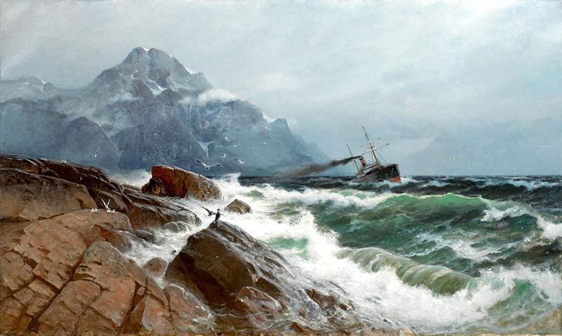 Carl Wilhelm Barth Marine oil painting picture